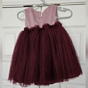 Burgundy princess dress